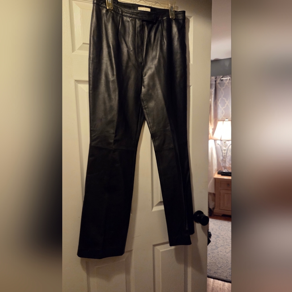 Vintage Lord & Taylor Black Lined Leather Apparel 14